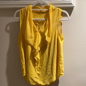 Size Small Ann Taylor summer top, yellow, light and airy